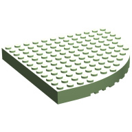 Lego kostka kulatý roh 12x12, středně zelená (616229, 4128578, 4189147)